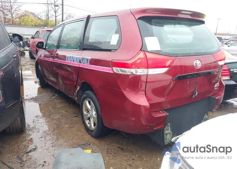 2013 Toyota Sienna L V6 7 Passenger from USA, damaged, VIN 5TDZK3DC9DS361902